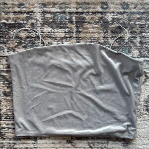 Garage Blue and Silver Sleeveless Camisole Top